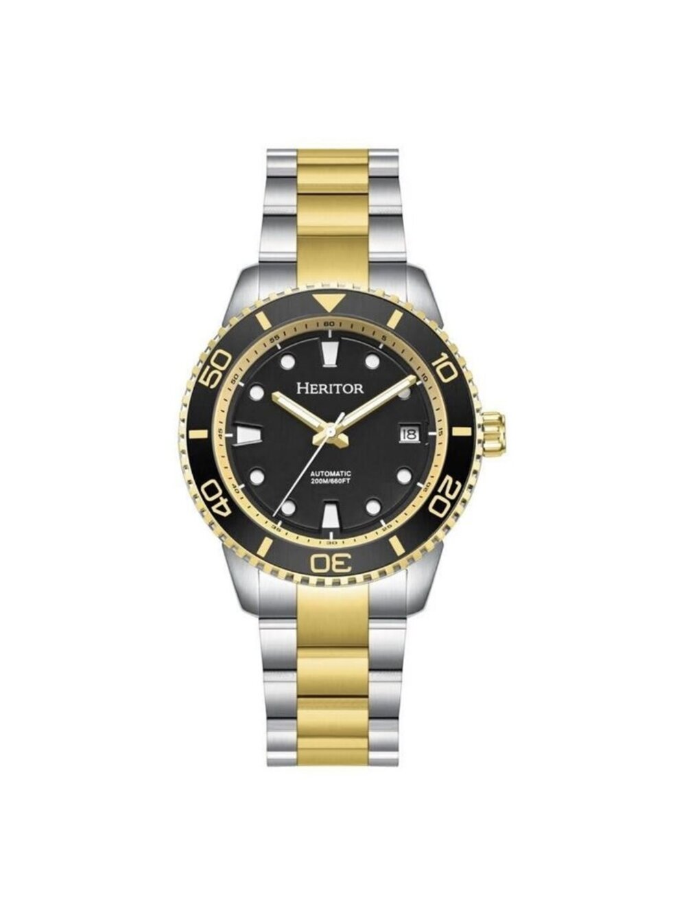 NWT Heritor Bexley Automatic Black Dial Men's Watch